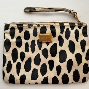 Marc by Marc Jacobs Gray Leopard Leather Clutch